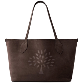 Mulberry Suede Tree Tote Chocolate Suede